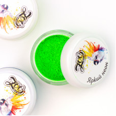ZOO Nail Art Пигмент Яркий неон 1г зеленый 1612