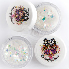 ZOO Nail Art Камифубики радужные звездочки, 1г 1326