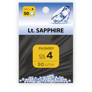 Milv  стразы Lt.Sapphire №4  (50шт)