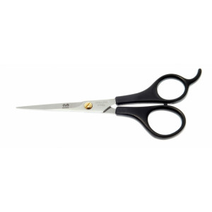 MIZUKA Ножницы парикмахерские прямые 5.5" черная пластиковая ручка
