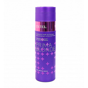 ESTEL PRIMA BLONDE Серебристый бальзам для холодных оттенков блонд 200мл ESTEL PRIMA BLONDE Серебристый бальзам для холодных оттенков блонд 200мл