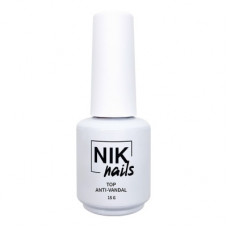 NIK nails Верхнее покрытие без липкого слоя Anti-Vandal Top, 15г