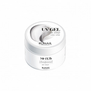 RuNail Гель-УФ однофазный белый 15гр NEW