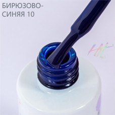HIT Gel Гель-лак бирюзово-синий №10 Blue, 9 мл HIT Gel Гель-лак бирюзово-синий №10 Blue, 9 мл