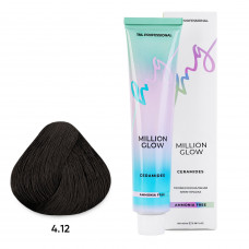 TNL Million Glow Ammonia free 4/12 Коричневый пепельный перламутровый, 100мл