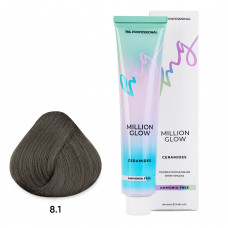 TNL Million Glow Ammonia free 8/1 Светлый блонд пепельный, 100мл