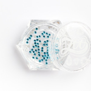 ZOO Nail Art Стразы стекло Capri Blue SS3/1.3мм 100шт/уп