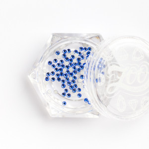 ZOO Nail Art Стразы стекло Sapphire SS3/1.3мм 100шт/уп