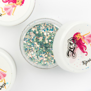 ZOO Nail Art Шестигранники микс Крылья феи 2г