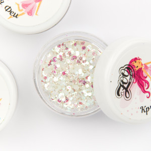 ZOO Nail Art Шестигранники микс Крылья феи 2г