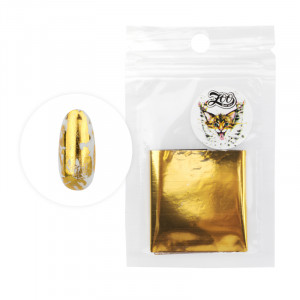 ZOO Nail Art Фольга переводная глянцевая 4*50 см глянцевая золото