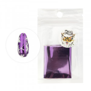ZOO Nail Art Фольга переводная глянцевая 4*50 см глянцевая фиолетовая