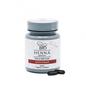 BIO Henna Хна для бровей в капсулах (ореховый) 30 капсул 6 гр