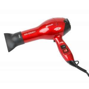 Dewal Фен 2000W красный (2 насадки) ION Energy
