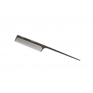 Dewal Расческа CARBON brown с пластиковым хвостиком  20см