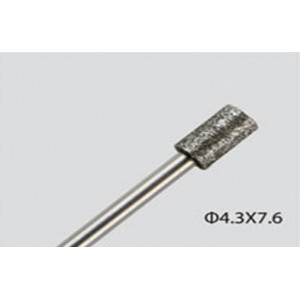 Алмазная фреза цилиндр средняя насечка d=4.3 мм (синяя)