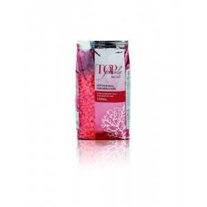 ItalWax (White Line) Воск горячий (пленочный) гранулы Top Formula Коралл, 750гр (лицо, подмышки, бикини) 5-6сек