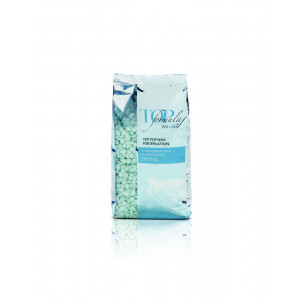 ItalWax (White Line) Воск горячий (пленочный) гранулы Top Formula Кристалл, 750гр (лицо, подмышки, бикини) 5-6сек