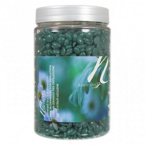ItalWax (White Line) Воск горячий (пленочный) гранулы Азулен, 500гр  (лицо, подмышки, бикини) время застывания 3-4с
