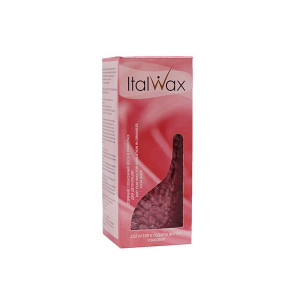 ItalWax (White Line) Воск горячий (пленочный) гранулы Роза, 250гр (лицо, подмышки, бикини) время застывания 10-12с