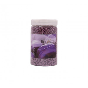 ItalWax (White Line) Воск горячий (пленочный) гранулы Слива, 500гр (лицо, подмышки, бикини) время застывания 10-12с