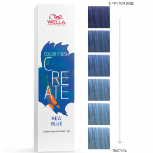 Wella оттеночная краска Color Fresh CREATE Ночной синий (New blue), 60мл
