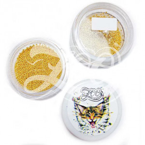 ZOO Nail Art Бульонки металлические золото 06мм 10г