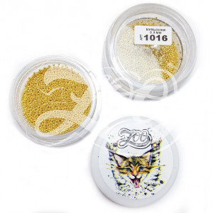 ZOO Nail Art Бульонки металлические золото 08мм 10г