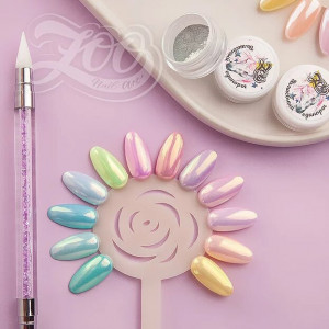 ZOO Nail Art Пигмент радужный Волшебный единорог 0,2г