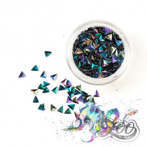 ZOO Nail Art Чешуя дракона 3D треугольники синяя 3мм