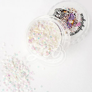 ZOO Nail Art Камифубуки 1мм перламутровые белые 1г