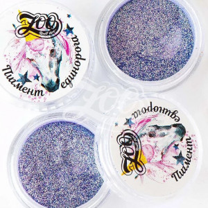 ZOO Nail Art Пигмент радужный Единорог 0,2г сиреневый