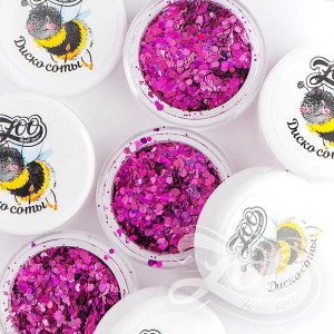 ZOO Nail Art Шестигранники микс Диско соты 2г 1339 ZOO Nail Art Шестигранники микс Диско соты 2г 1339