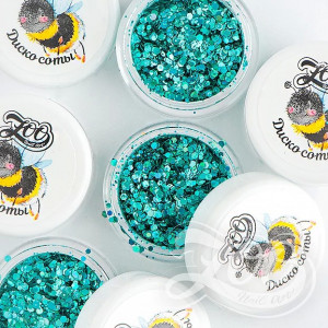 ZOO Nail Art Шестигранники микс Диско соты 2г 1344